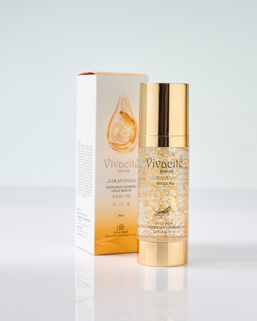 Radiance Ginseng Gold Serum with its box